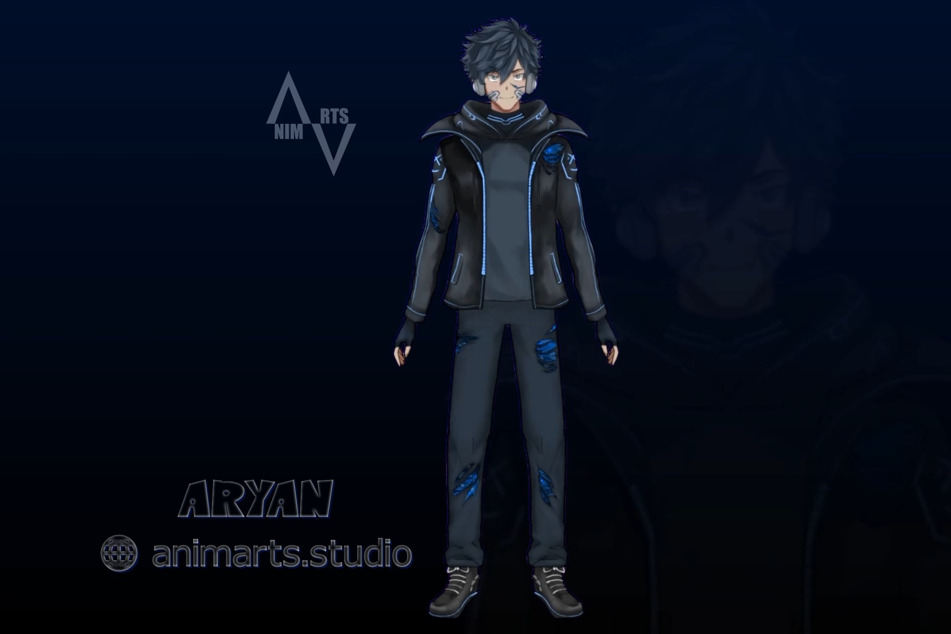 2D Vtuber Art + Live2D Rigging for Cypher