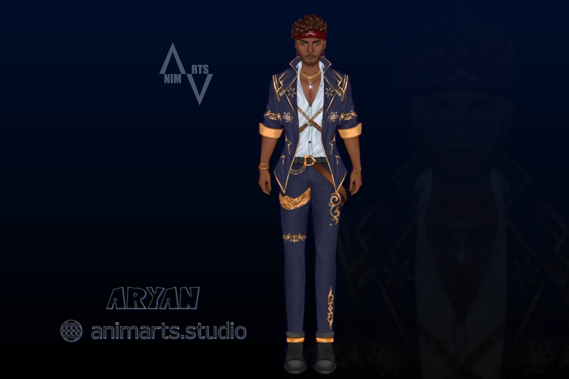 Live2D VTuber Avatars Model Art and Rigging | George Bodie | Custom Live2D VTuber model design and professional rigging for VTube Studio by AnimArts | George Bodie